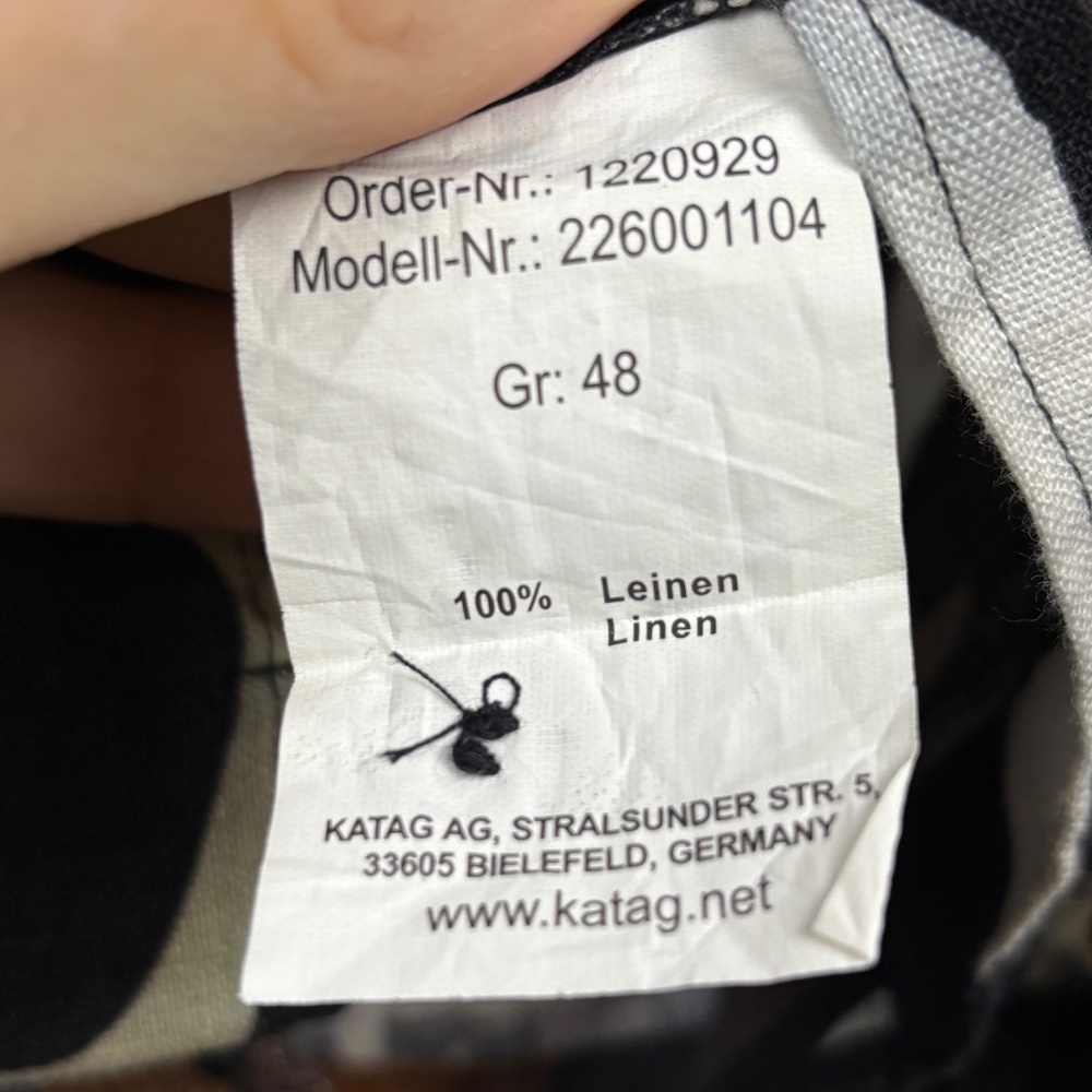 Women Long Sleeve Linen Button Up Tunic Sz 48: 16 XL Lagenlook‎ In Linea Firenze - Picture 5 of 9